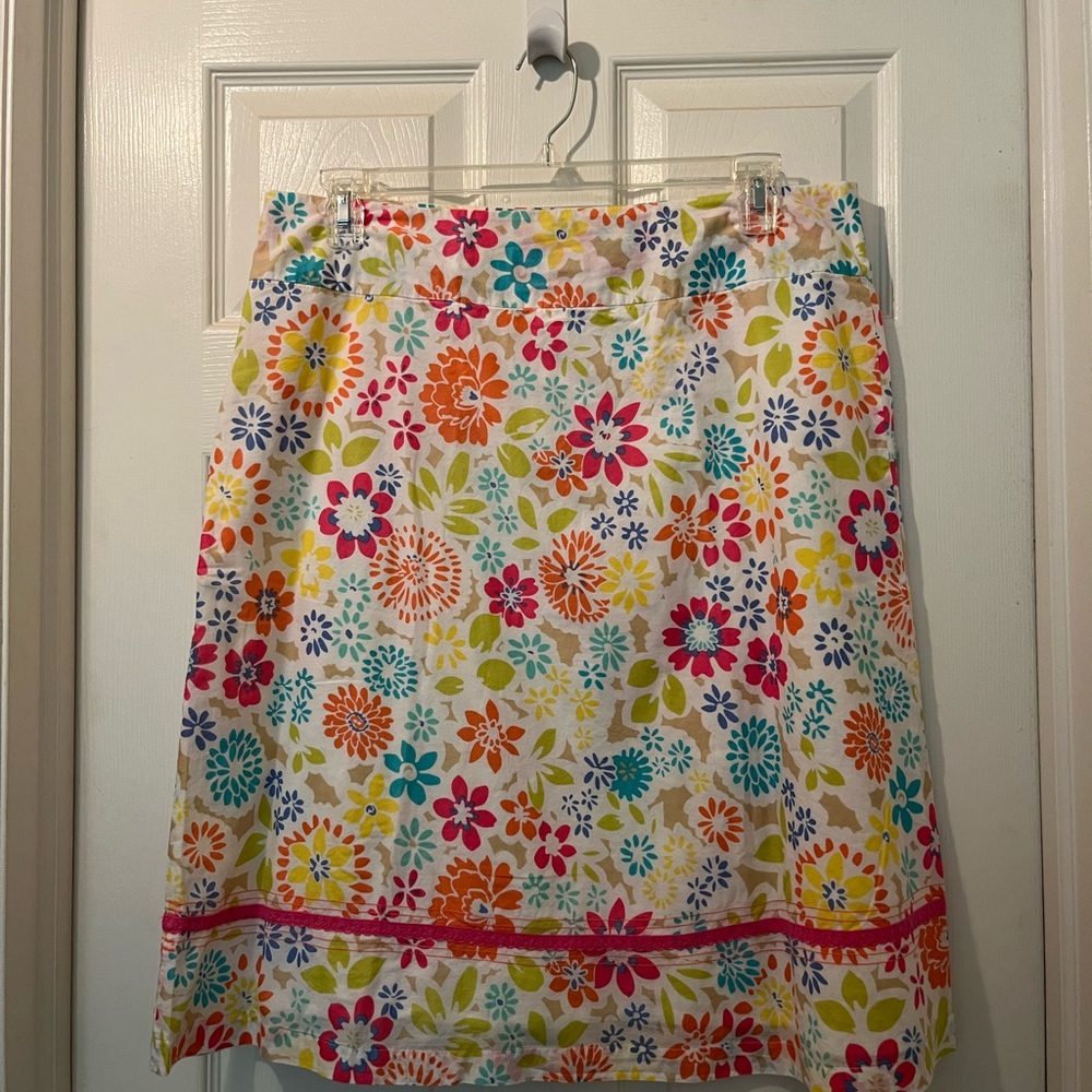 Fun, Flattering, Floral Sunny Cotton Skirt